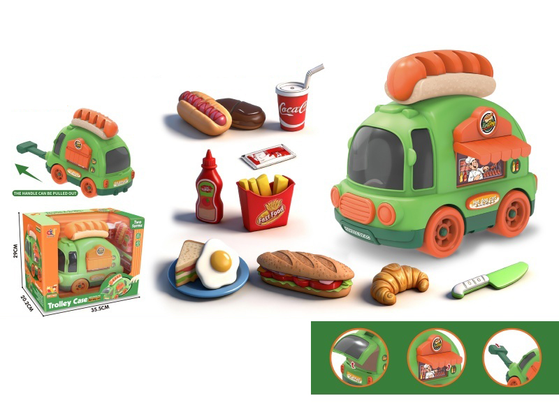 House Play Trolley Storage Scooter (Hot Dog Cart)