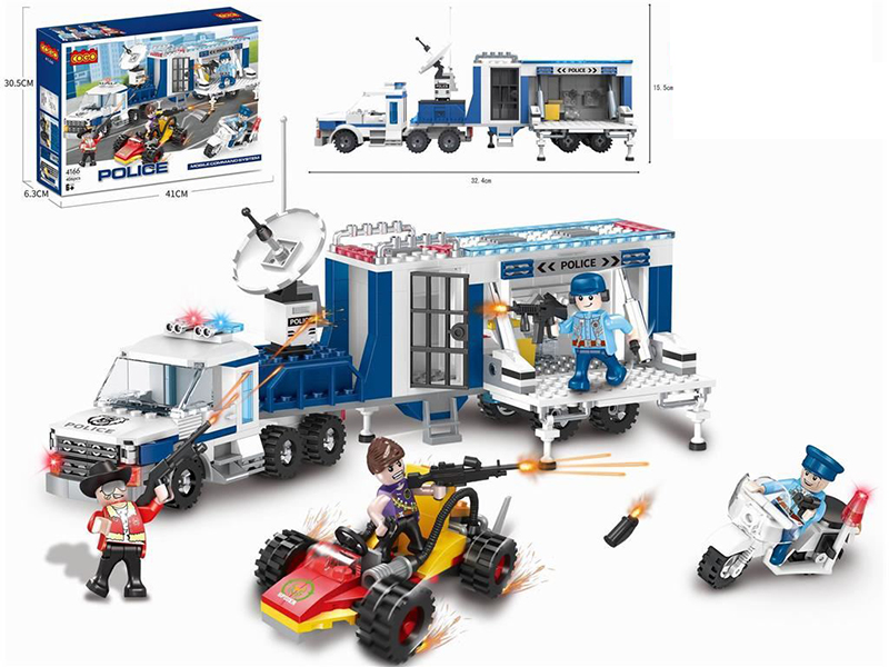 Police Mobile Command System Building Blocks 401pcs