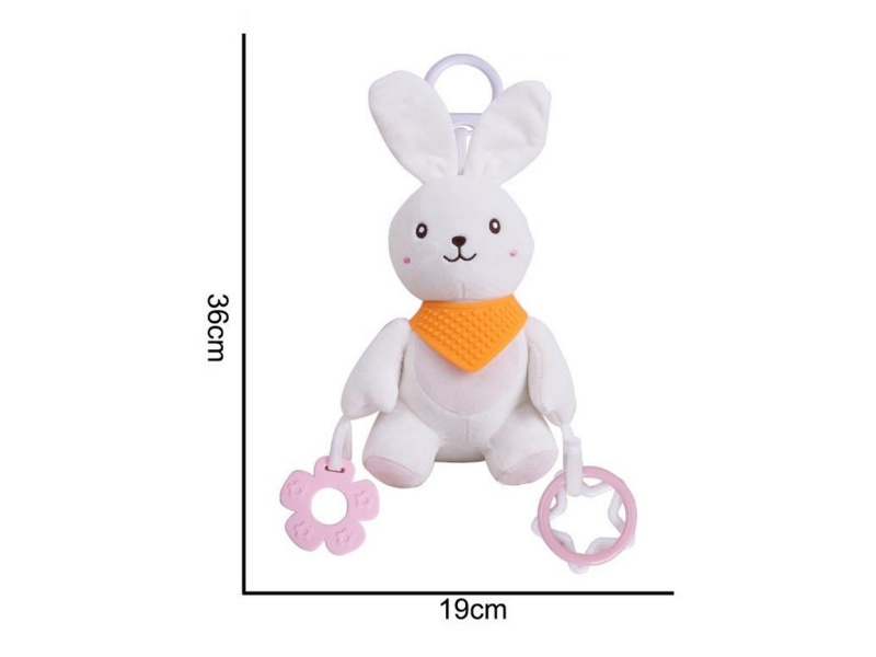 Plush White Rabbit Large Pendant Baby Comfort Plush Animal Toy