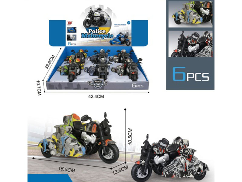 Inertial Graffiti Three-Wheeled Motorcycle