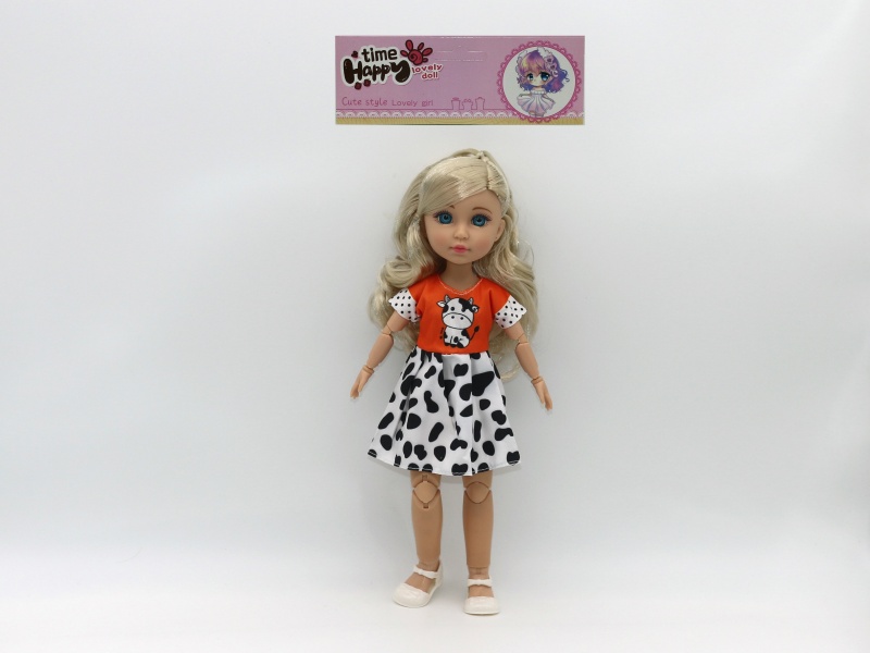 12-Inch 15-Joint Brown Doll