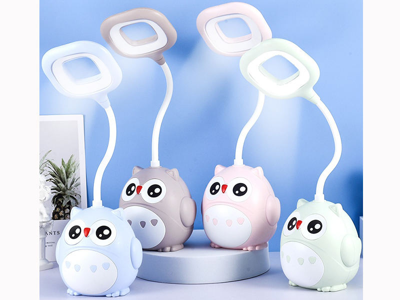 Cute Owl Pen Holder LED Desk Lamp