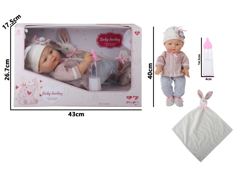 16-Inch Full-Body Rubber Doll (With Male Features)