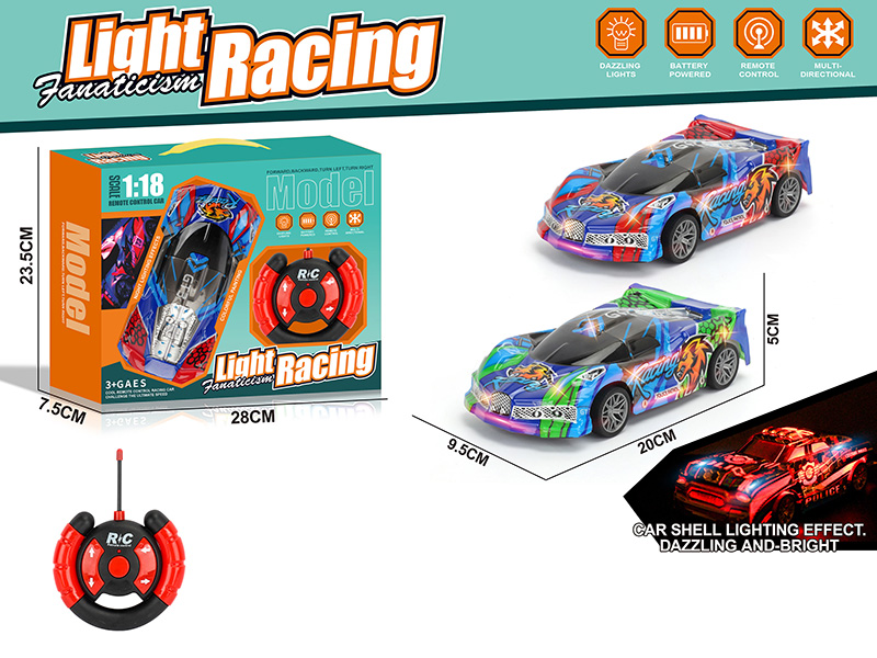 1:18 4CH R/C Racing Car(Not Included Batteries)