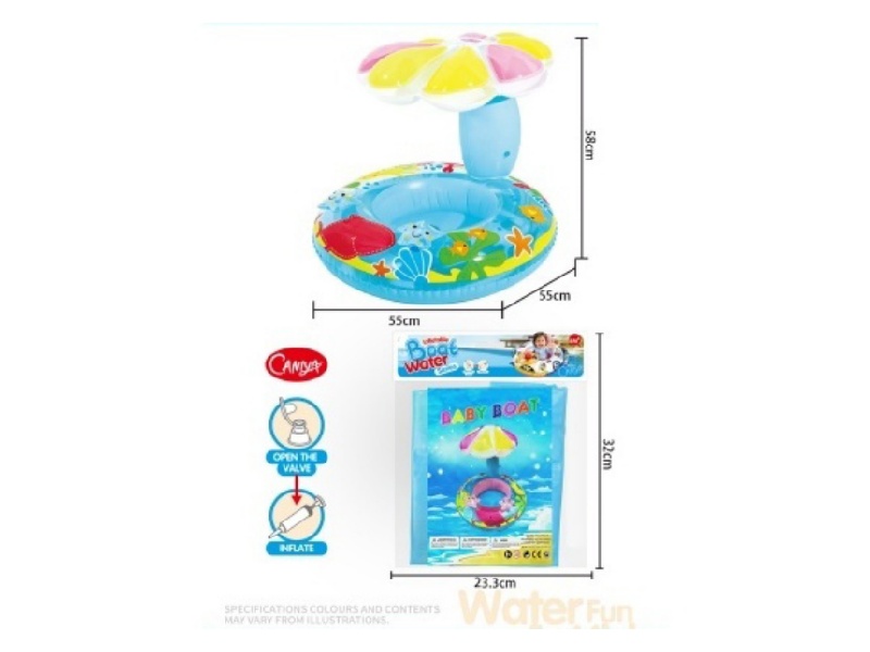 Children'S Swimming Ring [Mushroom Boat]