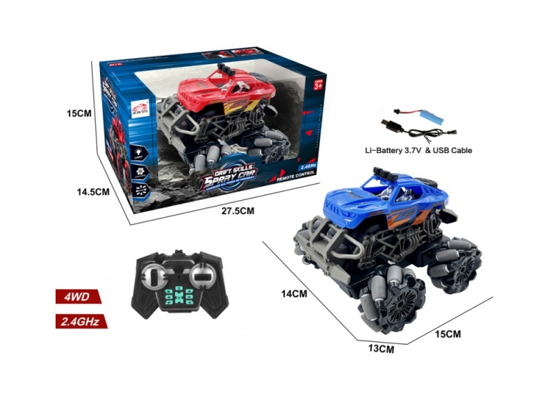 2.4G 6-Channel  Side Drive Remote Control Car
