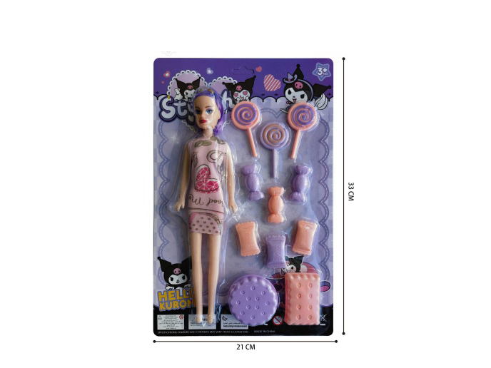 Kulomi Western Pastry Food + 11-Inch Empty Doll