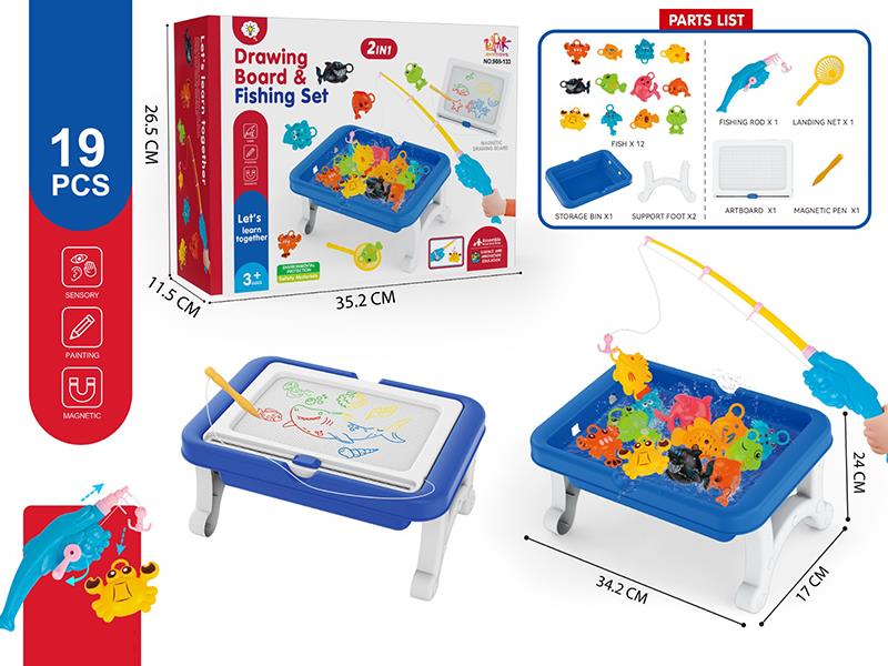 Drawing Board & Fishing Set