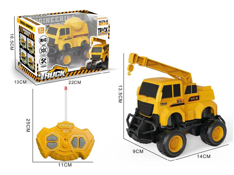1:20 4-Channel Remote Control Crane With Headlight