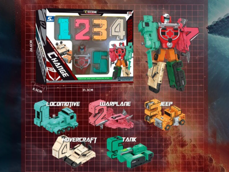 The Middle Numbers 0-6 To 9 Can Be Transformed Into A Head Sculpture With Armor