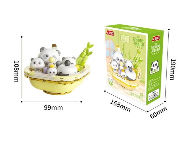 Gourmet Journal Series Panda Dumplings Building Blocks