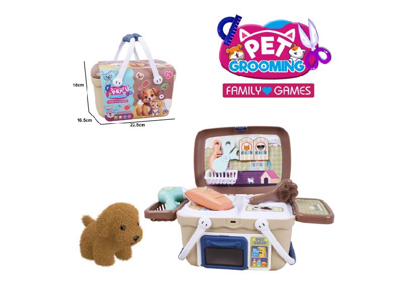 Plush Pet Hairdressing Hand-Held Basket