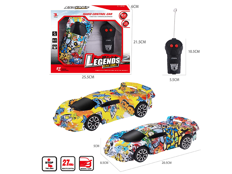 1:20 2CH Remote Control Bugatti Car Model(Graffiti)