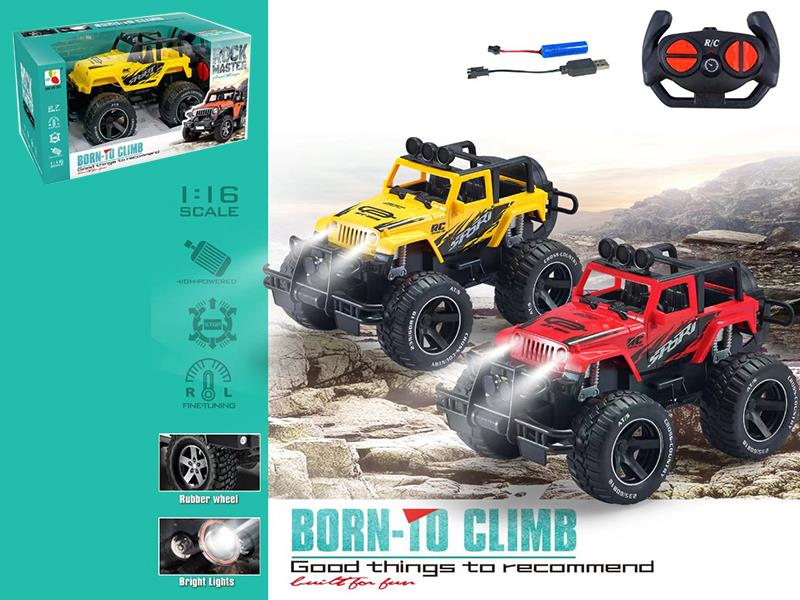 1:18 4CH R/C Wrangler Off-Road Vehicle With Lights