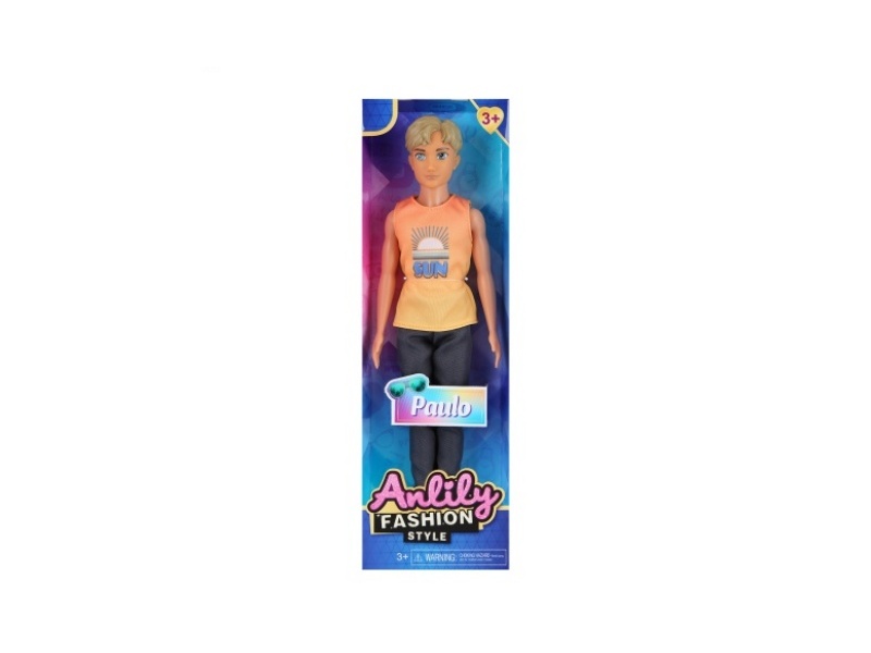 11.5-Inch Solid Male Doll (Brown Skin Color)