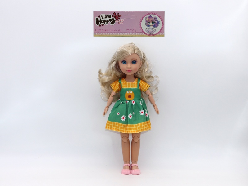 12-Inch 15-Joint Brown Doll