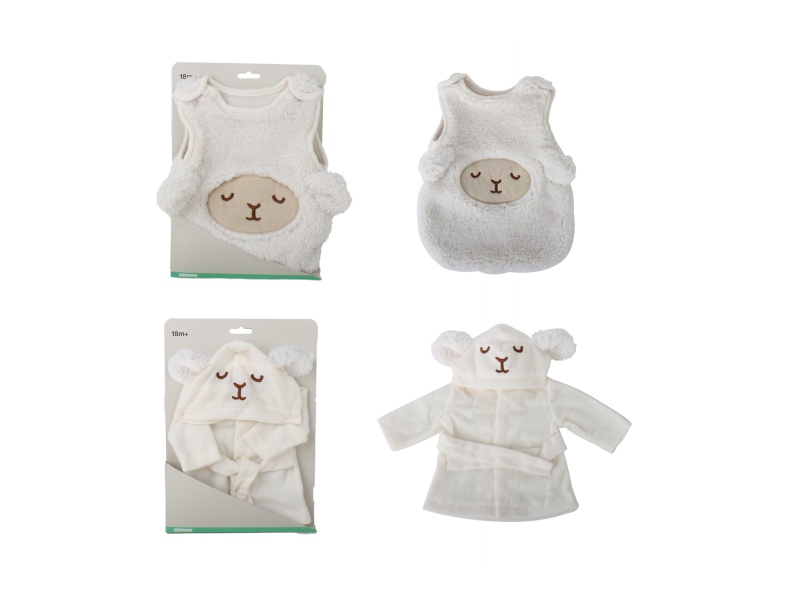 2 Pairs Of Doll Sleeping Bag And Sleeping Suit