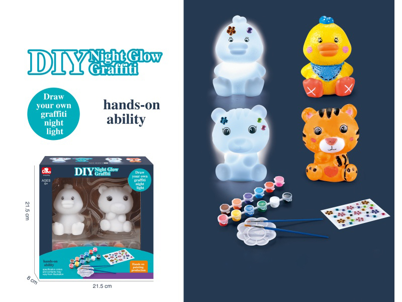 Diy Vinyl Puzzle Graffiti Night Light