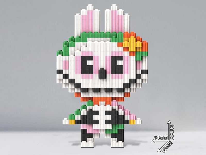 Labubu Day Of The Dead Building Blocks 688+pcs