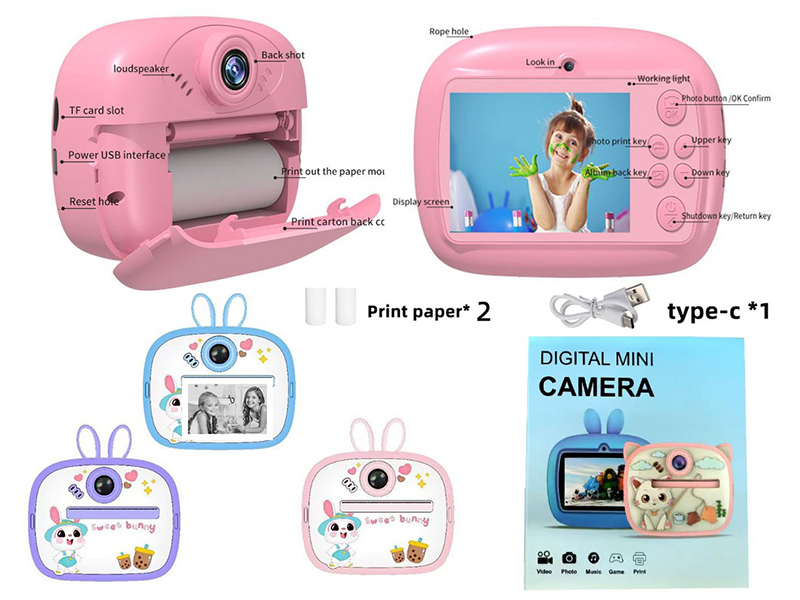 Rabbit Kids Instant Camera