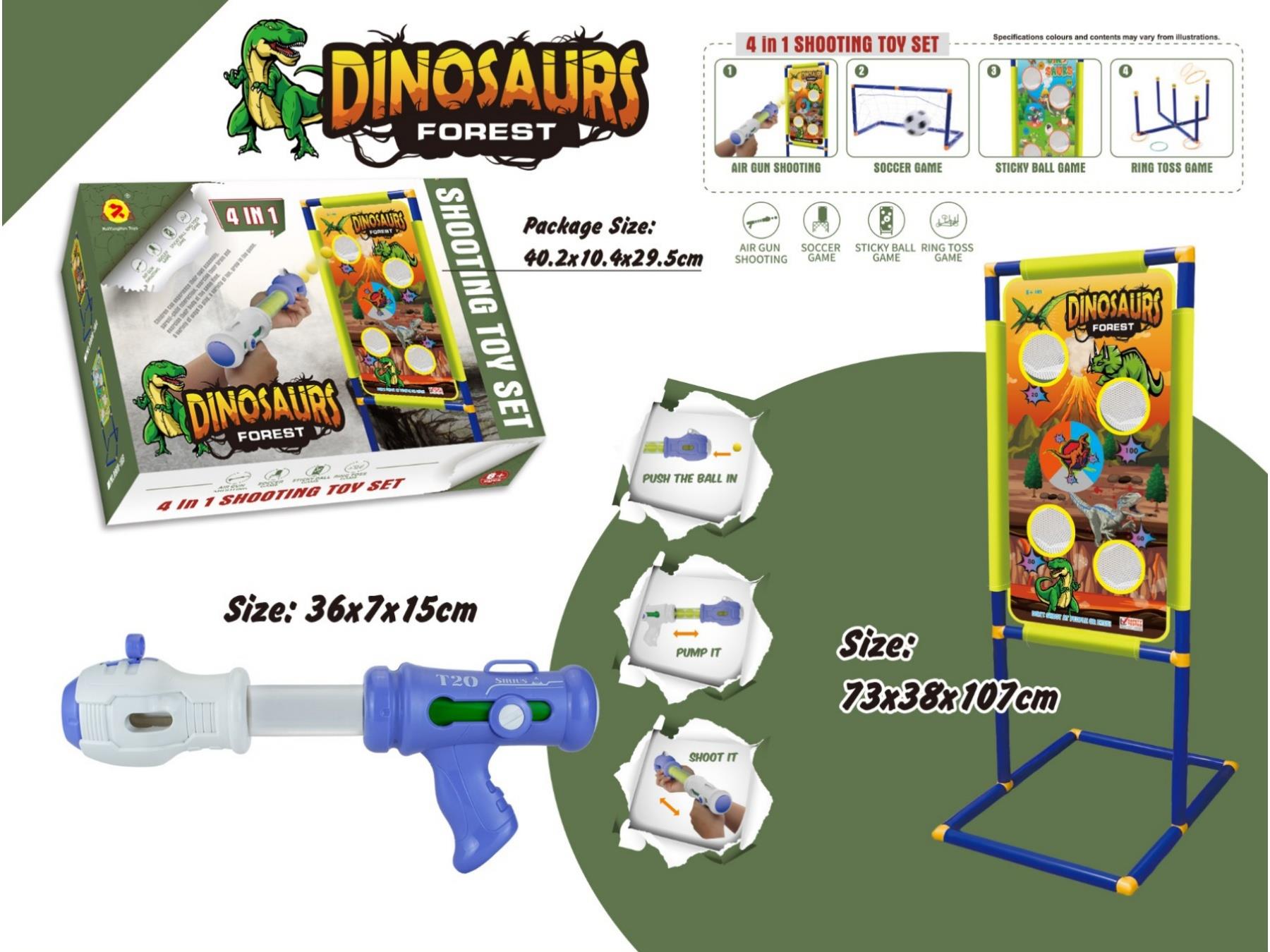 Four-In-One 1 Dinosaur Target