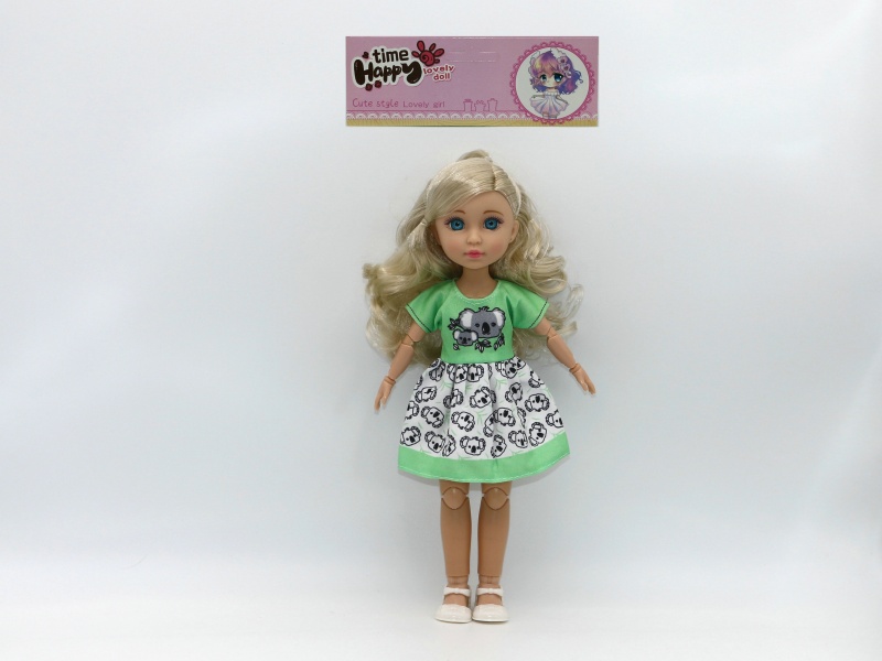 12-Inch 15-Joint Brown Doll