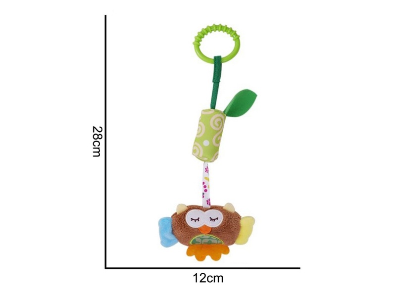 Plush Wind Chimes, Owl Pendants, Baby Comfort Plush Animal Toys