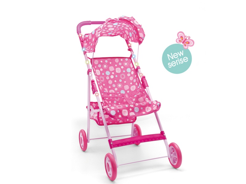 Iron Lighted Baby Stroller