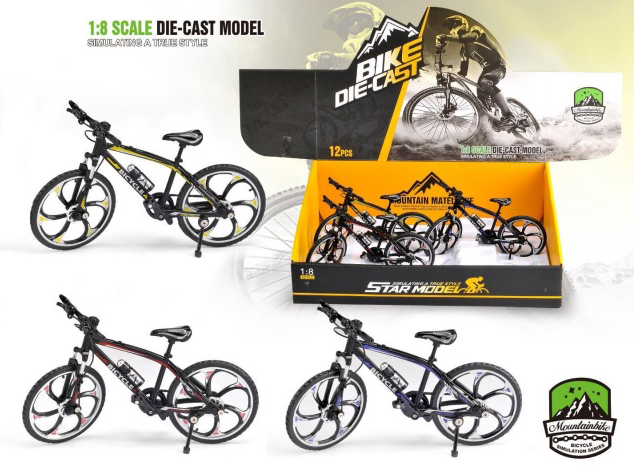 Twelve Alloy Bicycles In Three Colors