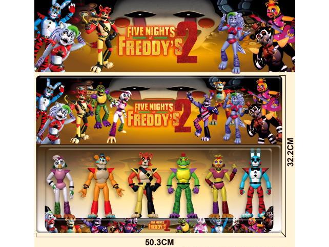 4-Inch Teddy Bear Midnight Horror 2 Figurines 6-Piece Set