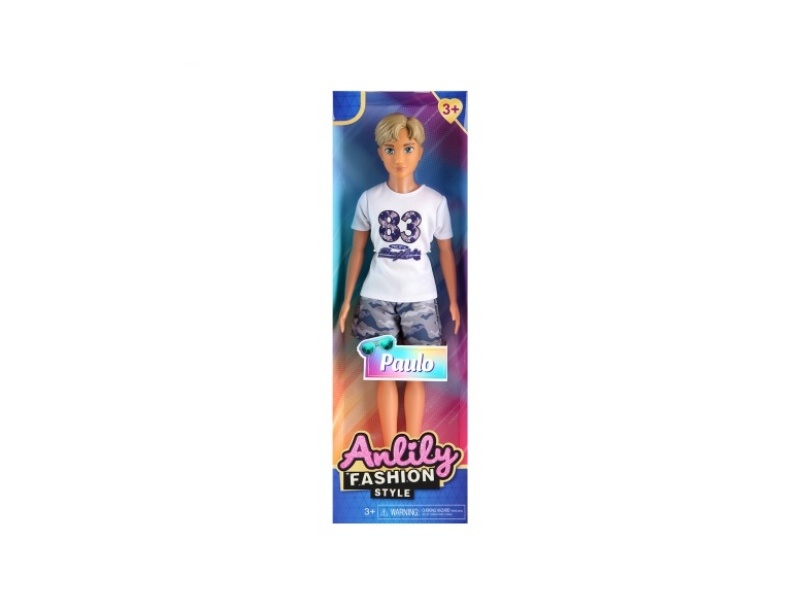 11.5-Inch Solid Male Doll (Brown Skin Color)