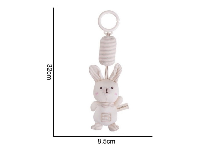 Plush Wind Chime Rabbit Pendant Baby Comfort Plush Animal Toy
