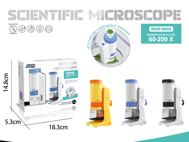 Handheld Microscope 60X-200X + Cell Phone Clip + Holder