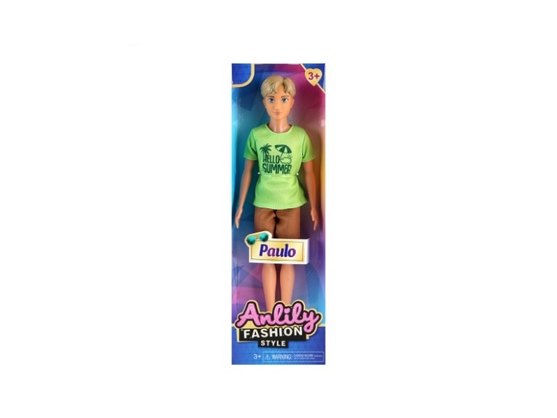 11.5-Inch Solid Male Doll (Brown Skin Color)