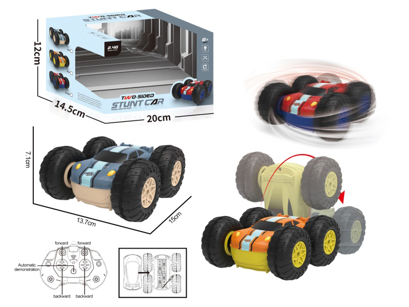 Remote-Controlled Double-Sided Stunt Car (2.4G Without Battery)
