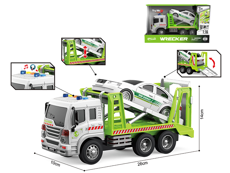 1:16 Friction Tow Truck(With Sound And Lights)