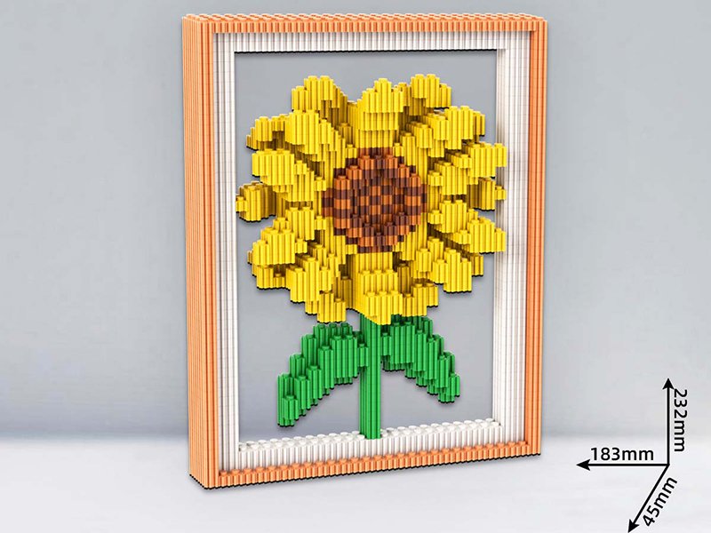 Sunflower Photo Frame Building Blocks 2339+pcs