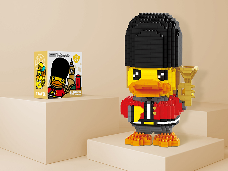 English Yellow Duck Microparticle Building Blocks(1126pcs)