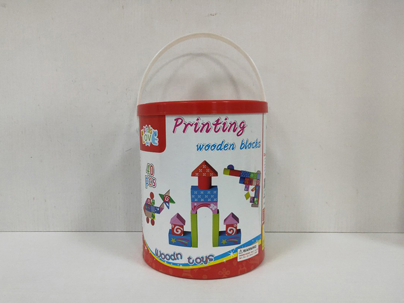 Wooden Building Blocks 40pcs