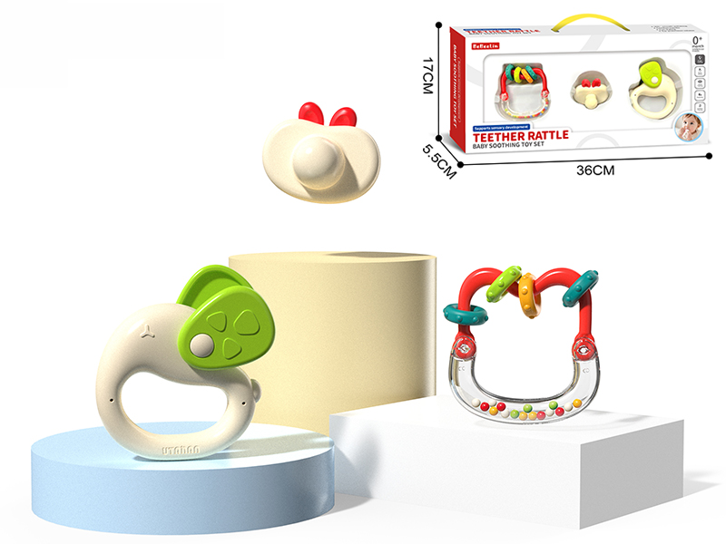 Baby Rattles Set 3pcs(Can Be Boil)