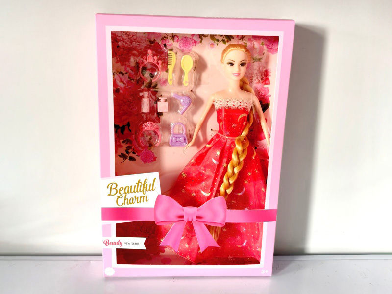 11-Inch Live-Action Long-Haired Barbie Doll + Accessories