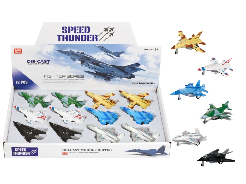 Alloy Six Small Fighter Jets