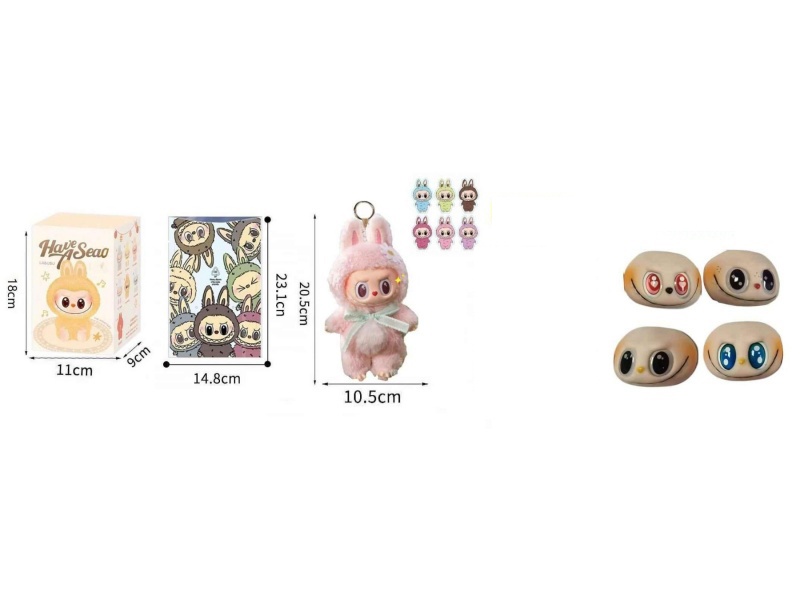 Rabbu Rubber Face Plush Doll