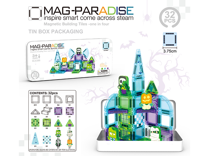 3.75cm Magnetic Building Blocks 32pcs
