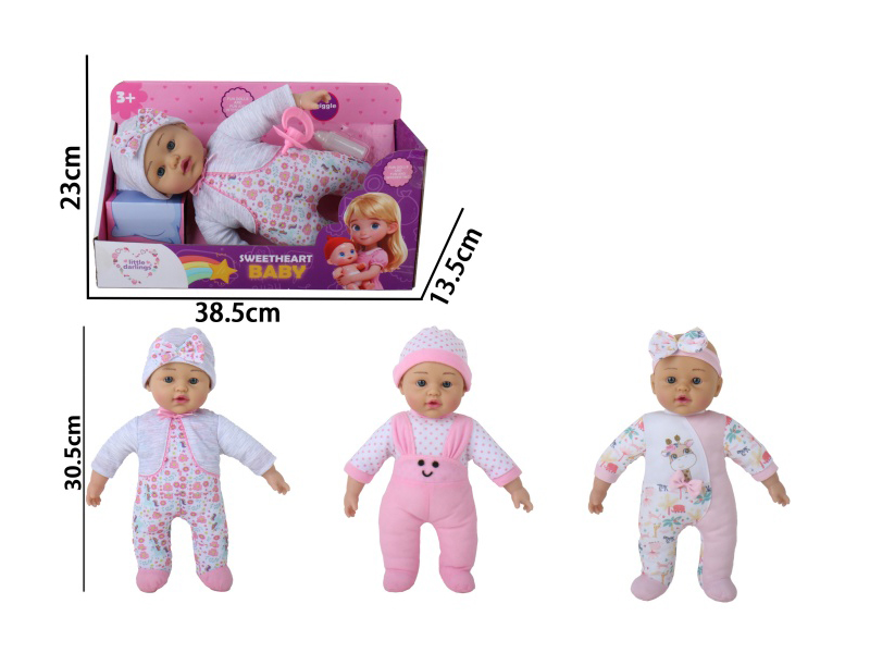 12-Inch Four-Color Single Light Ic (3 Ag13, With Power Supply) Without Outerwear Full-Body Rubber Hand And Foot Filled Cotton Doll Three Models