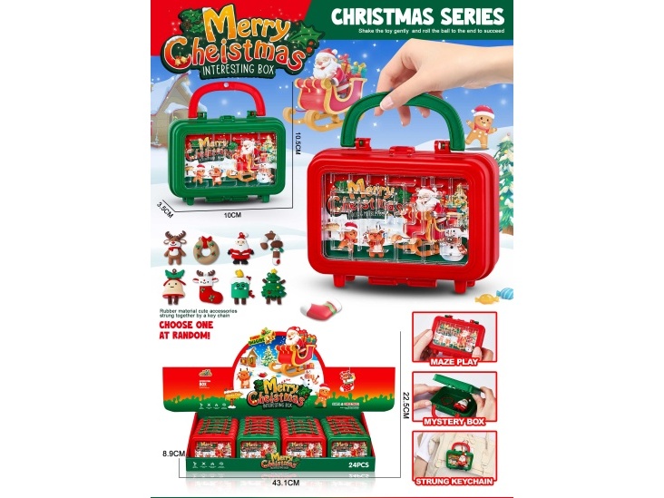 Christmas Maze Surprise Handbag Storage Box, Trendy Figurine Blind Box
