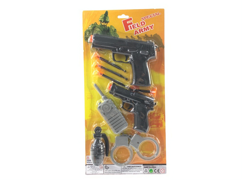 Large And Small Guns Plus Grenades