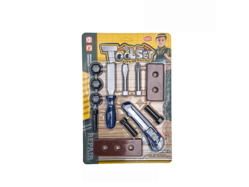 Cartoon Puzzle Tool Set, House Play Toys/Blue