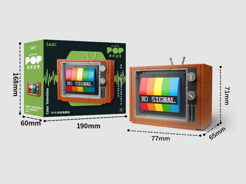 1970 Color TV Building Blocks 132PCS