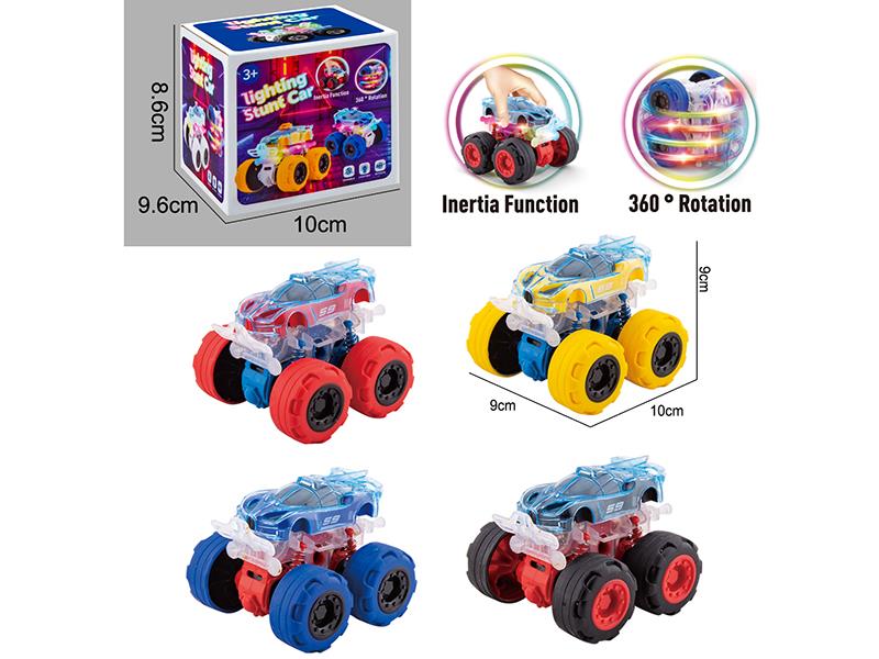 Dual Friction Stunt Racing Car With Lights 1pcs